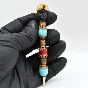 Vintage Florenza Blackamoor Figural Propelling Pencil (Mechanical Pencil) 1950s